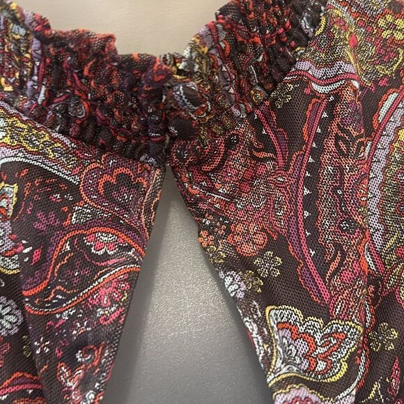 Laundry by Shelli Segal Tiered Ruffle Dress in Blissful Paisle size 0 NWT - Picture 8 of 10